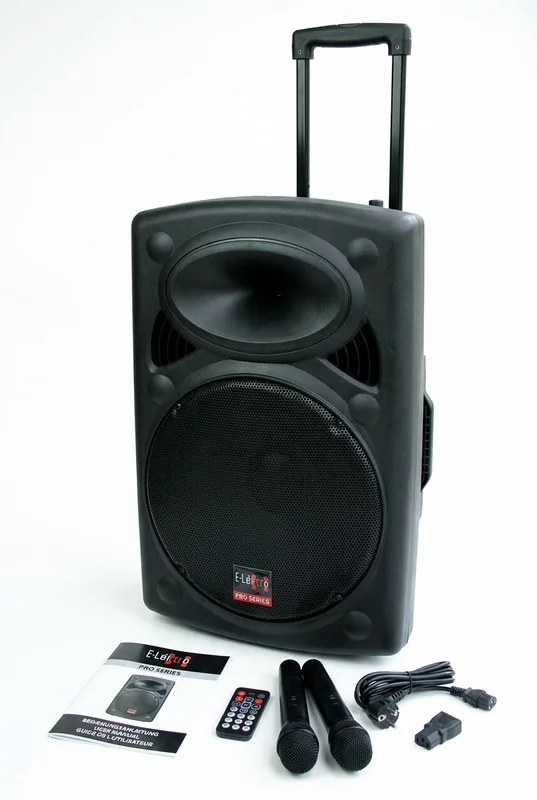 Mobile Soundanlage mit 2 Funkmikrofonen – Ansicht 2